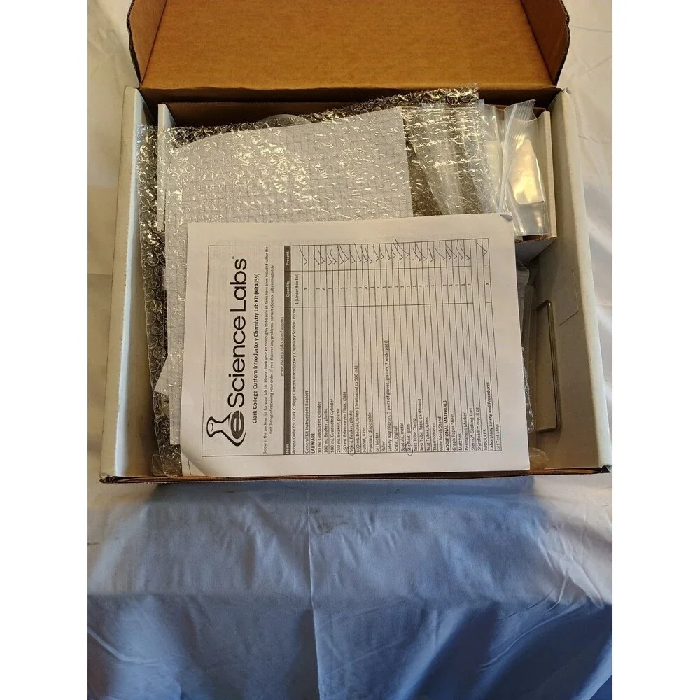 eScience Labs Clark College Introductory Chemistry Lab Kit 4059 NEW Open Box